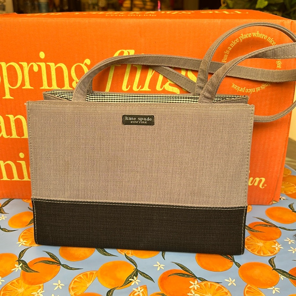 Kate Spade two toned cloth small handbag.